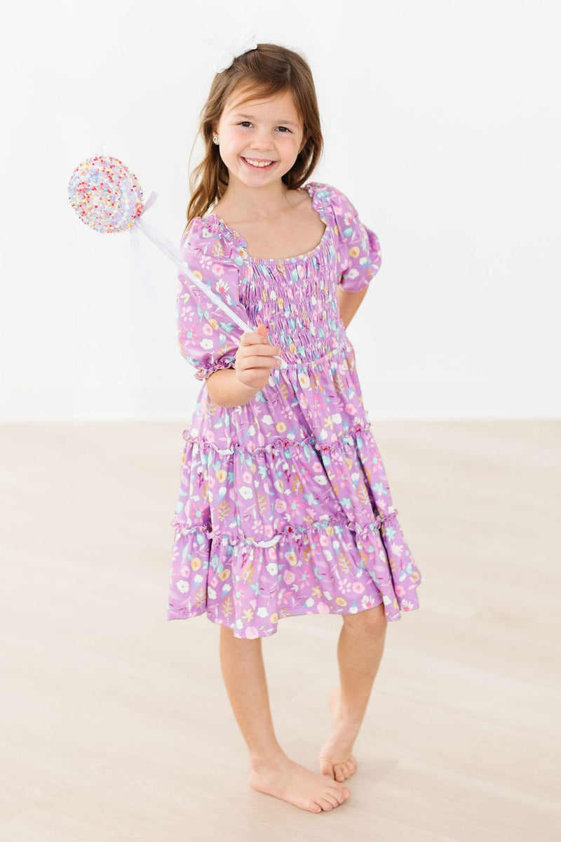 Verspielt Posy Smocked Rüschen Kleid