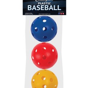 Champion Sports Kunststoff Baseball sortierte Farbe Set