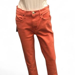 Damen Vintage Zigarette Jeans in Korallen Dunst 7733687844924