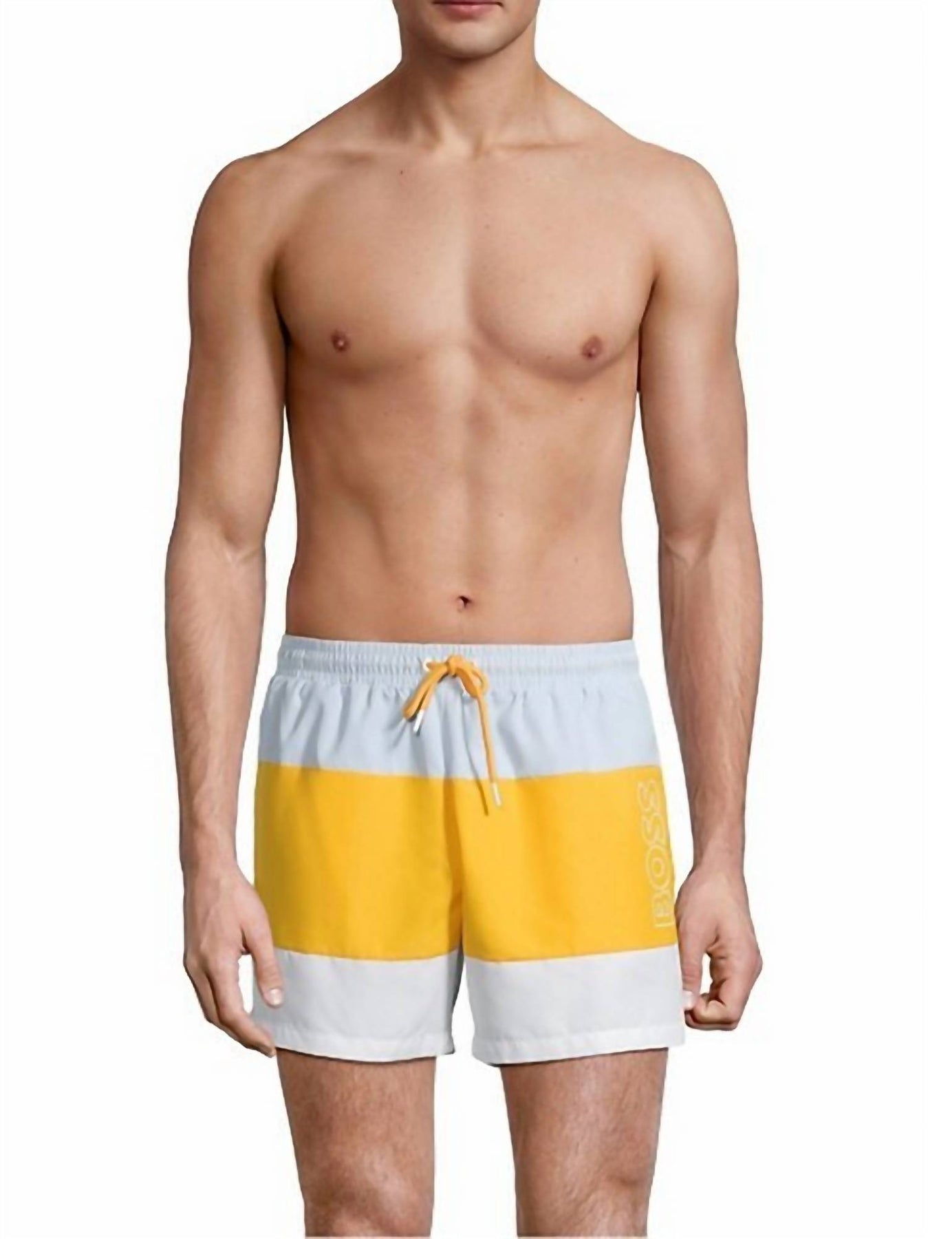Herren Coco Badeshorts in offenem Gelb