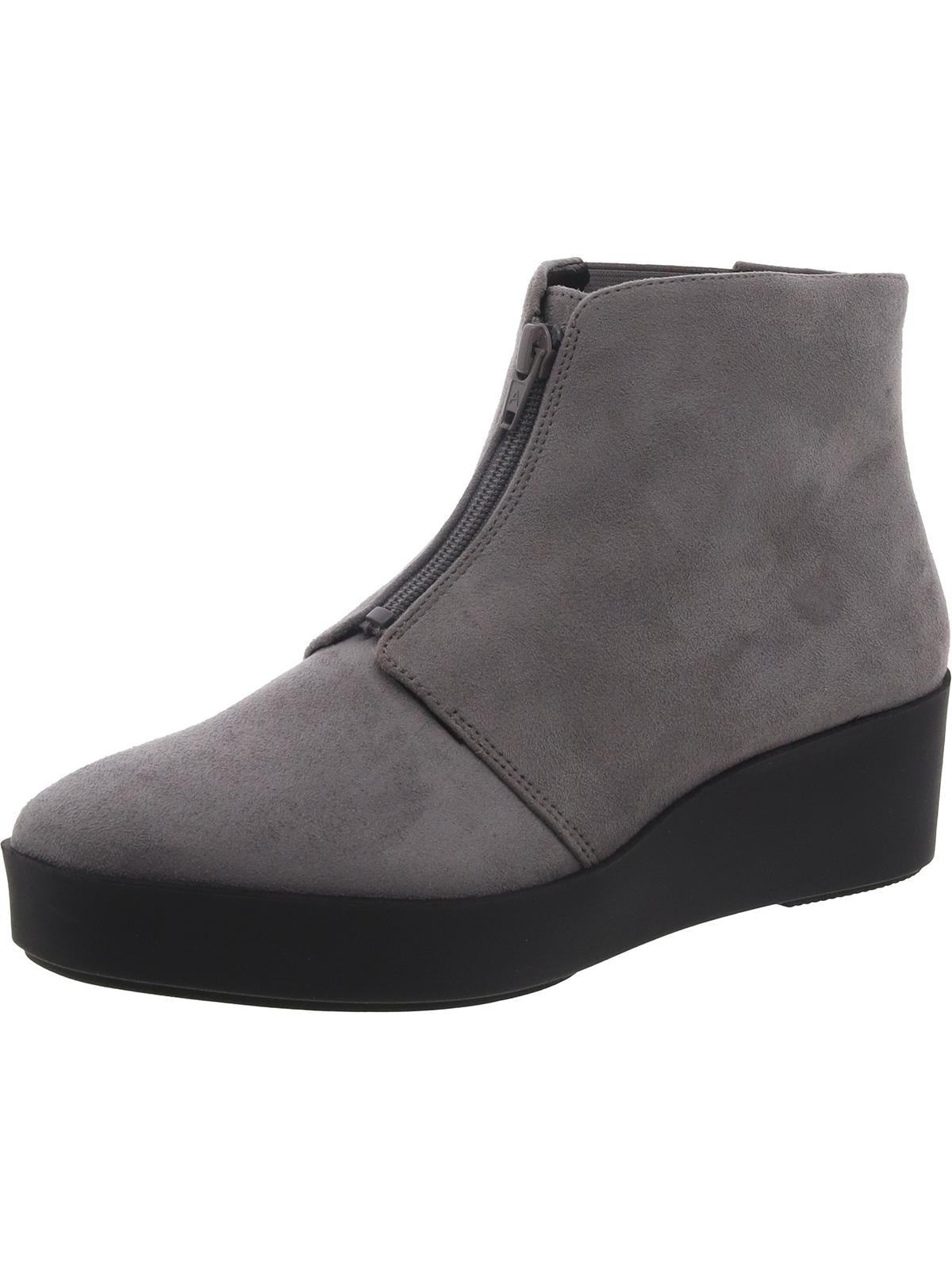 Carin Damen Imitat Wildleder Reißverschluss Stiefeletten