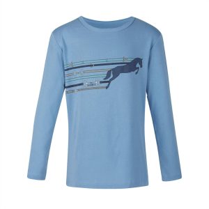 Pony-Up-T-Shirt für Kinder in Himmelblau
