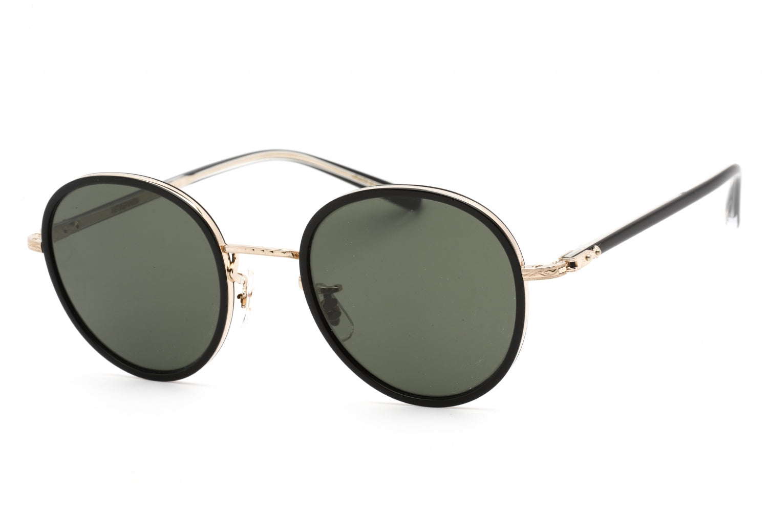 Eyevan E-0501 SG BKG-G GRY VTG runde Sonnenbrille 48 mm