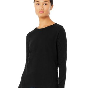 BELLA + CANVAS Damen Relaxed Jersey T-Shirt mit langen Ärmeln