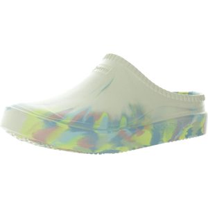 Ausgeschnittene Mule Sandalen aus Gummi