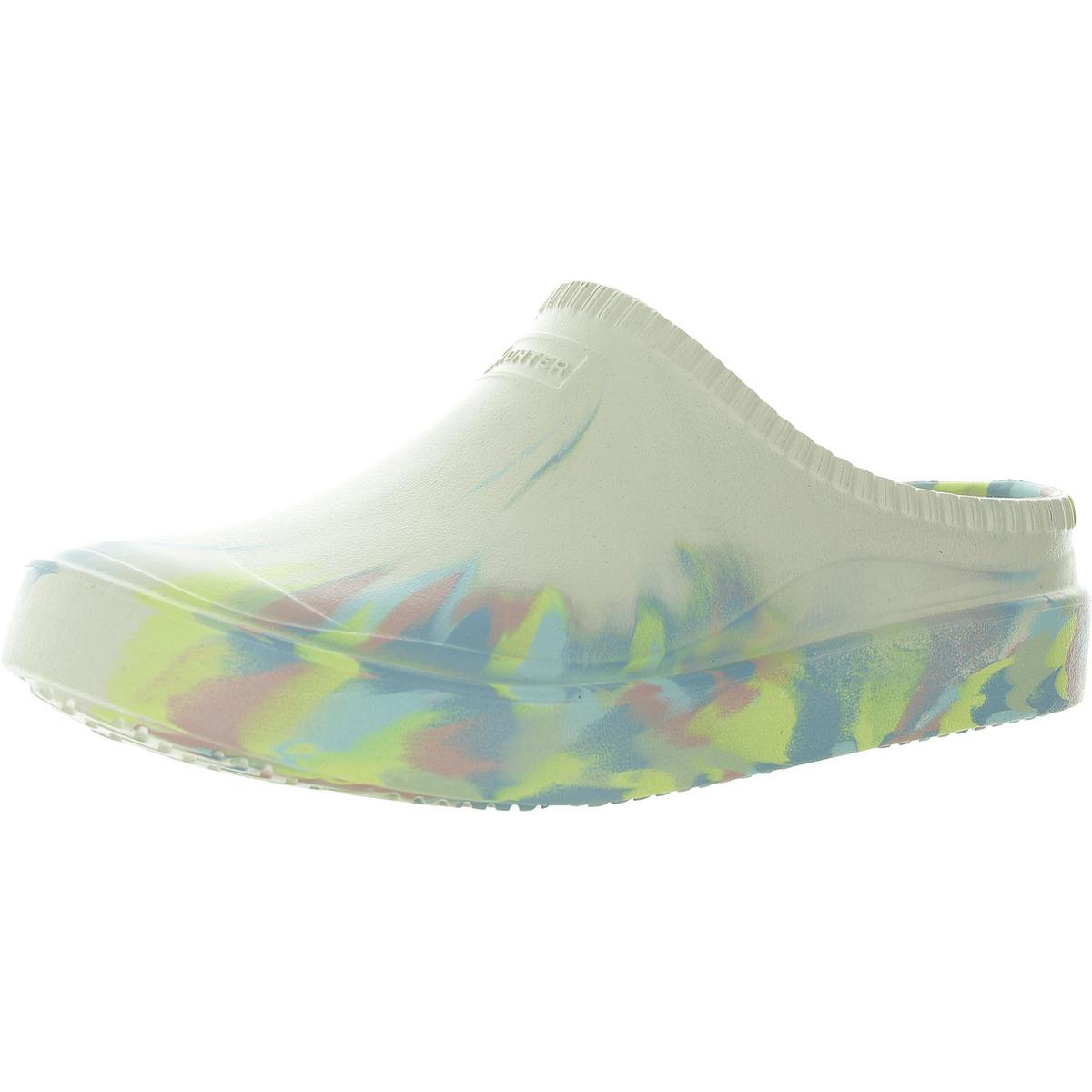 Ausgeschnittene Mule Sandalen aus Gummi