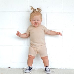 tan Rippe Traum kurz Set