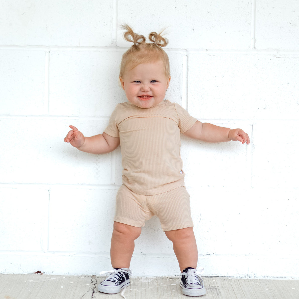 Hellbraun RIB DREAM kurz Set