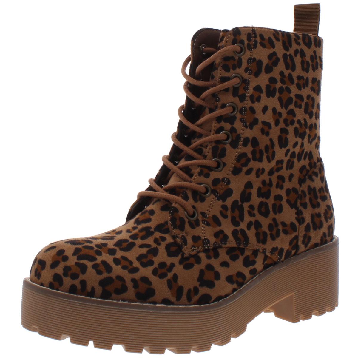 Mazzy Tiermuster Platform Schnürstiefelette