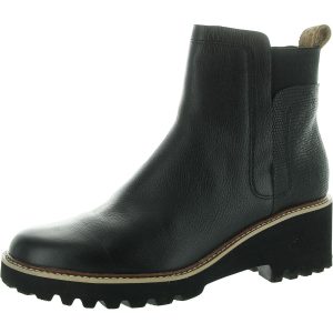 Lederstiefeletten mit Profilsohle