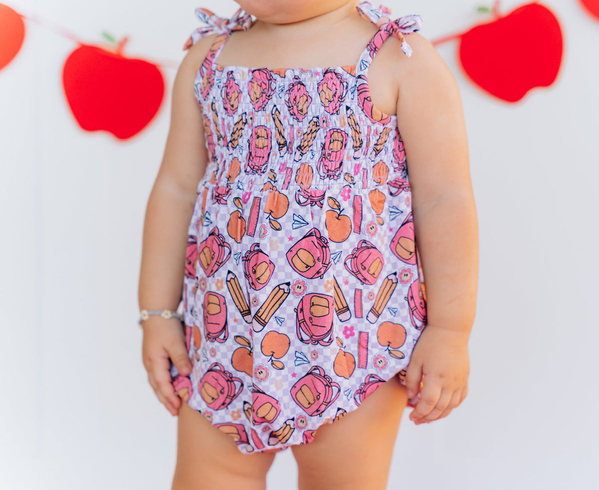 RULE DIE SCHULE SMOCKED BUBBLE Strampler