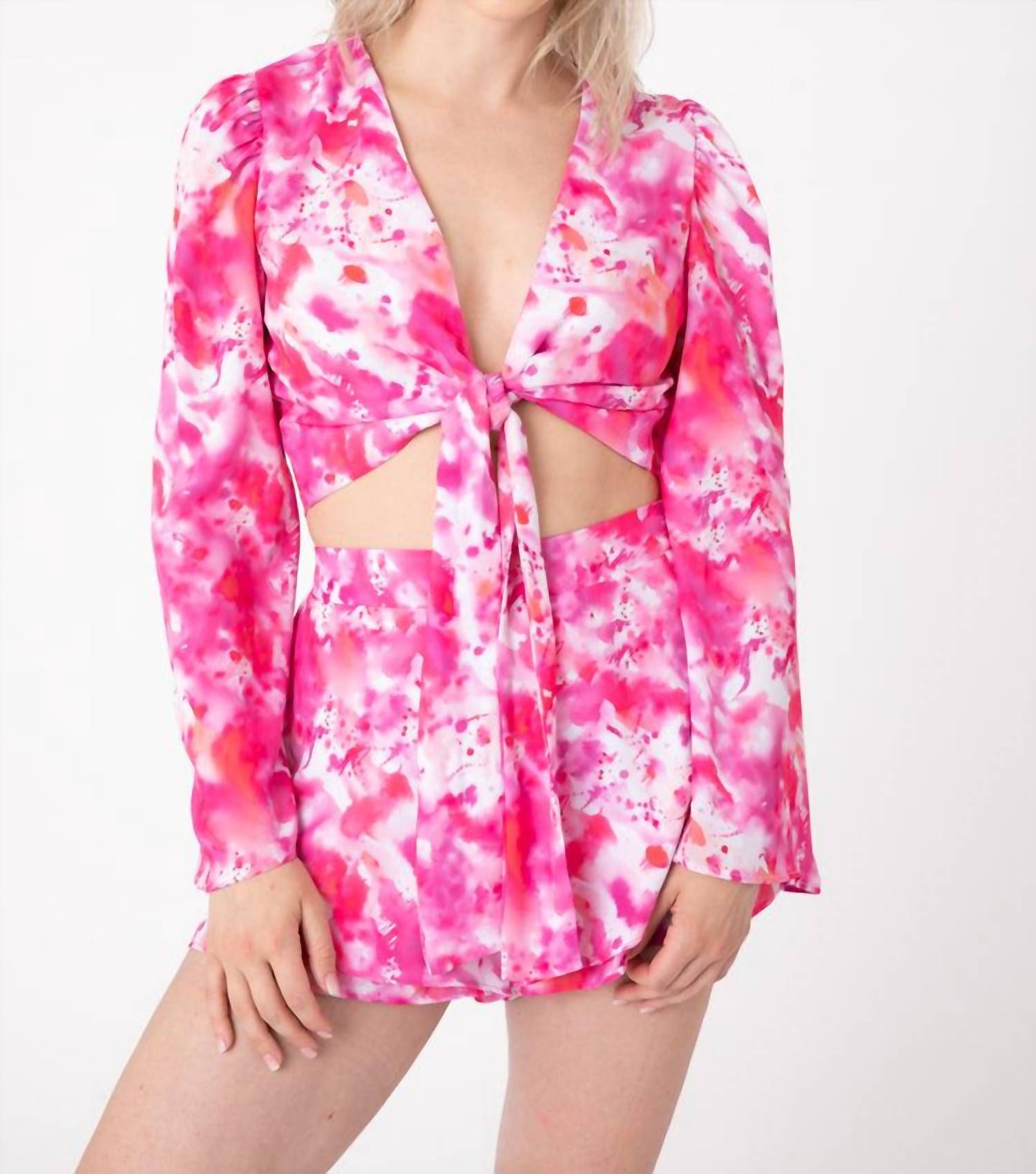 Addison Top im Aquarell Rosa