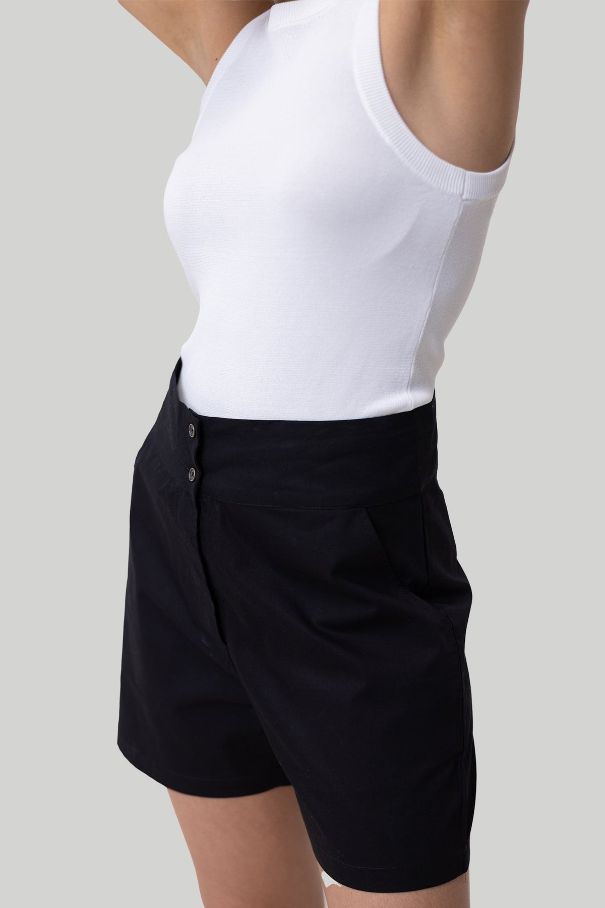 Alltagsshorts in Schwarz