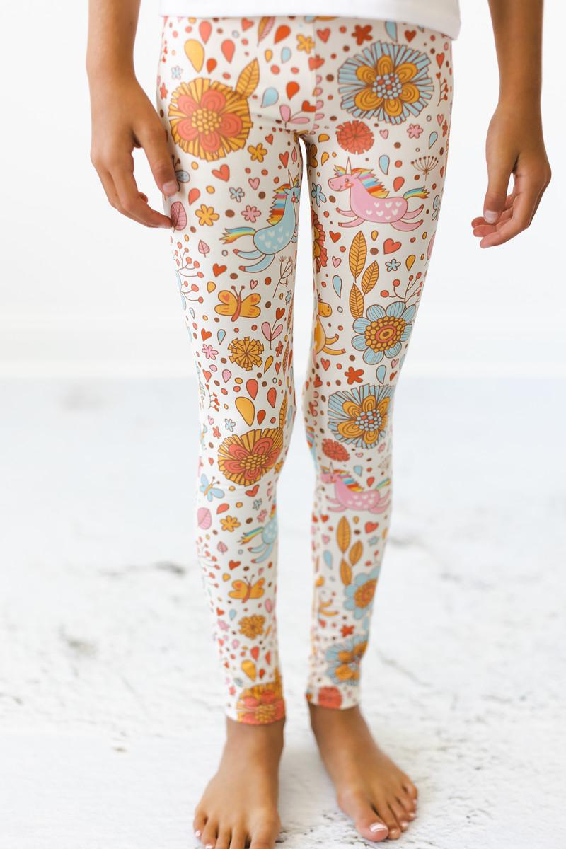 Retro Einhörner Leggings
