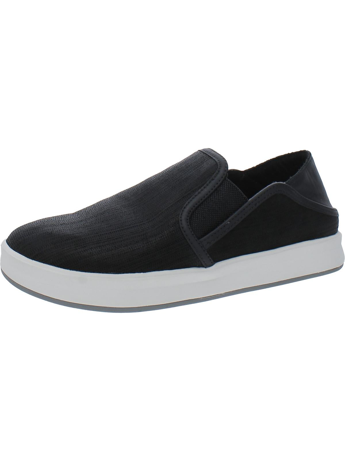 Damen Canvas Slip auf Stiefel Schuhe