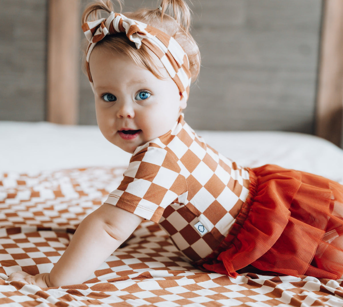 COPPER CHECKERS TREAM TUTU Body KLEIDUNG