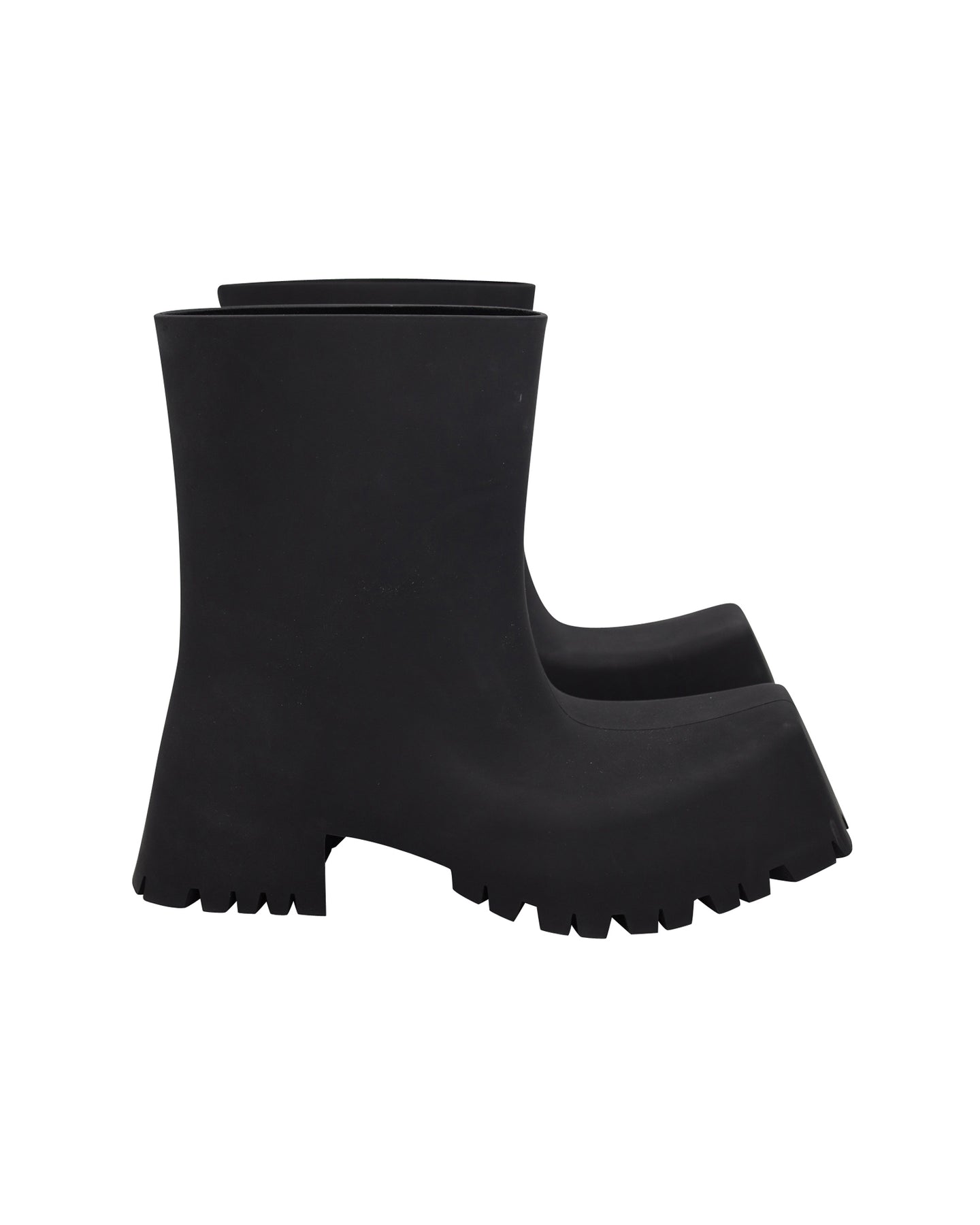 Balenciaga Trooper Stiefel aus schwarzem Gummi