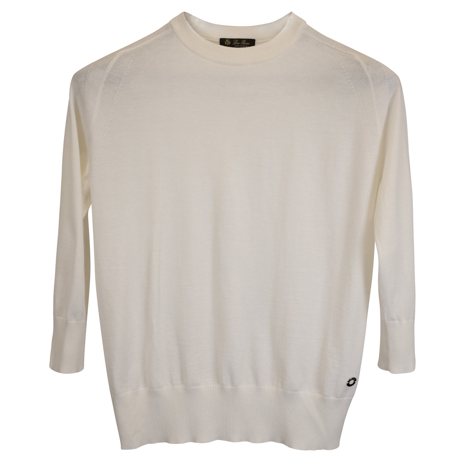 Loro Piana Piuma Pullover aus weißem Kaschmir