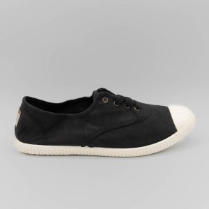 Inglesa Tintada Puntera-Sneaker für Damen in Schwarz