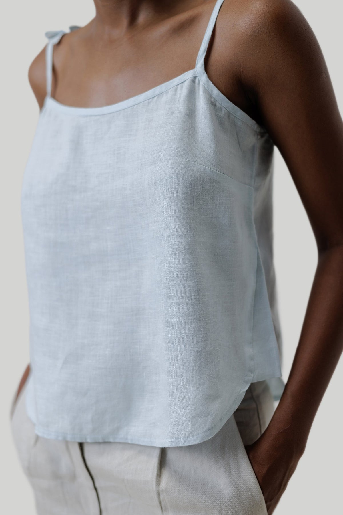 Krawatte Camisole in Blau
