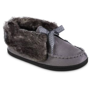 Damen Microsuede Nelly Moc Bootie in Asche