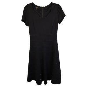 Escada A-Line Minikleid in schwarzer Viskose 7733713436732