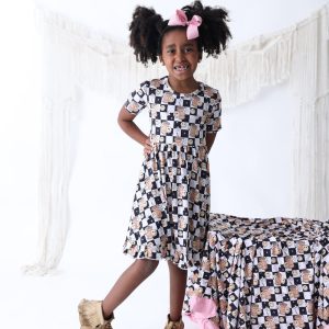 SMILEY CUP OF CHECKERS DREAM Rüschenkleid