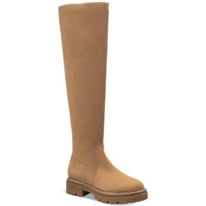 Jacksonn Padded Insole Lug Sole Over-The-Knee Stiefel