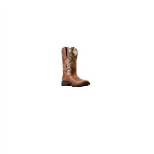 Damen ungezügelt Rancher Venttek Western Stiefel in Hickory Rauch / Kupfer Metallic