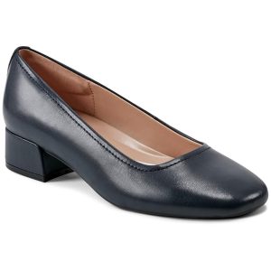 SEJAIN gepolsterte Innensohle Leder Block Absatzschuhe