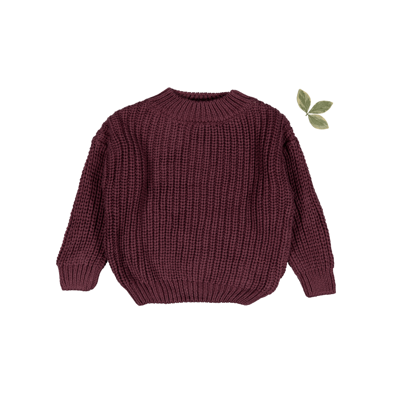 Der grob Strickpullover – Mulberry
