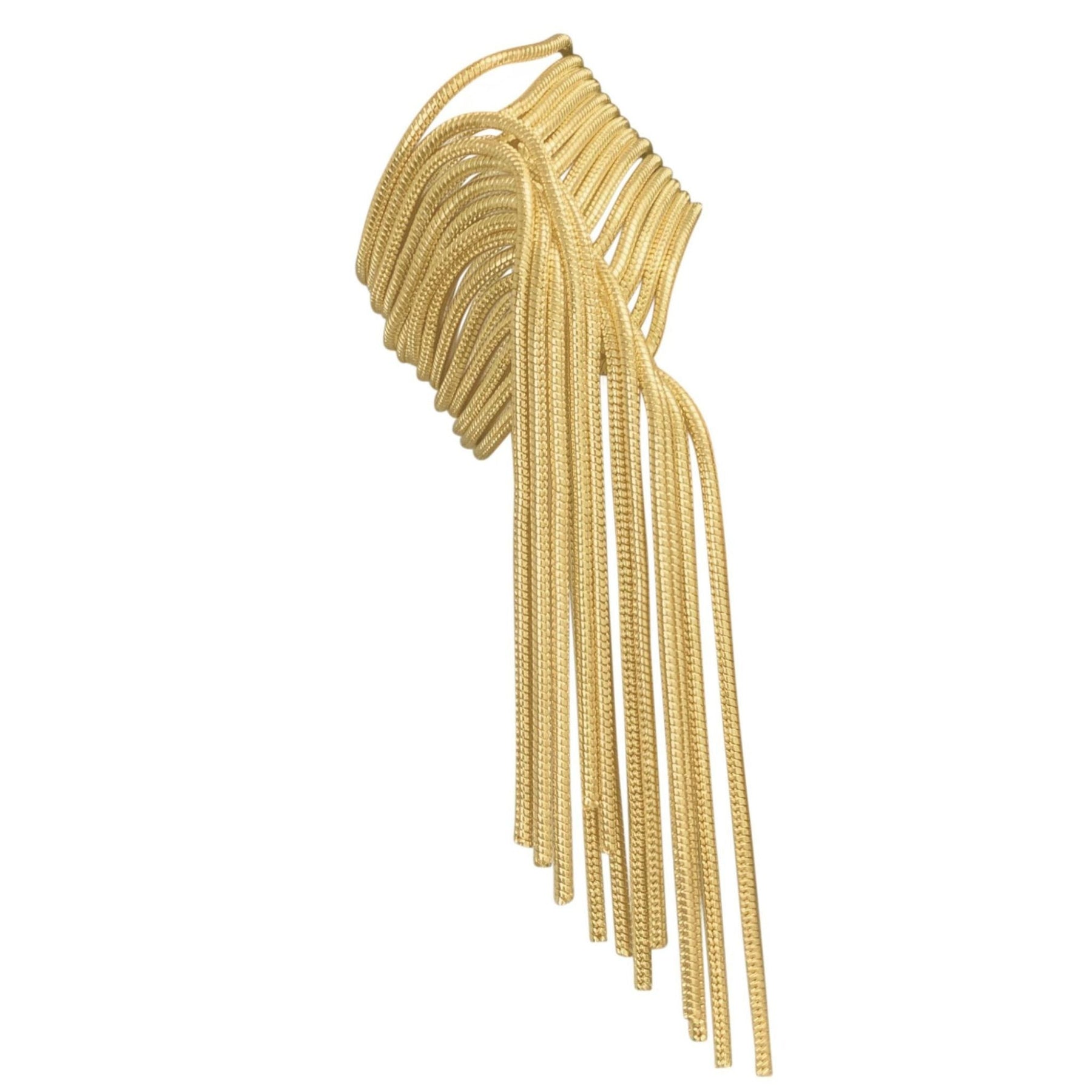 Mehrfarbig Strang Strukturierte Kette Armband Gold