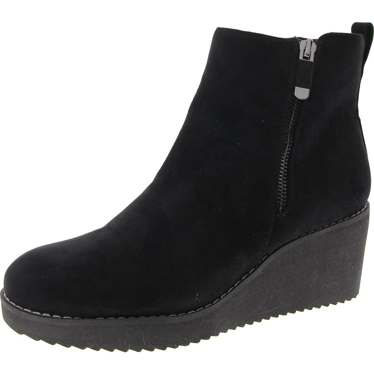 Sayylor Imitat Wildleder Slip auf Keil Stiefel