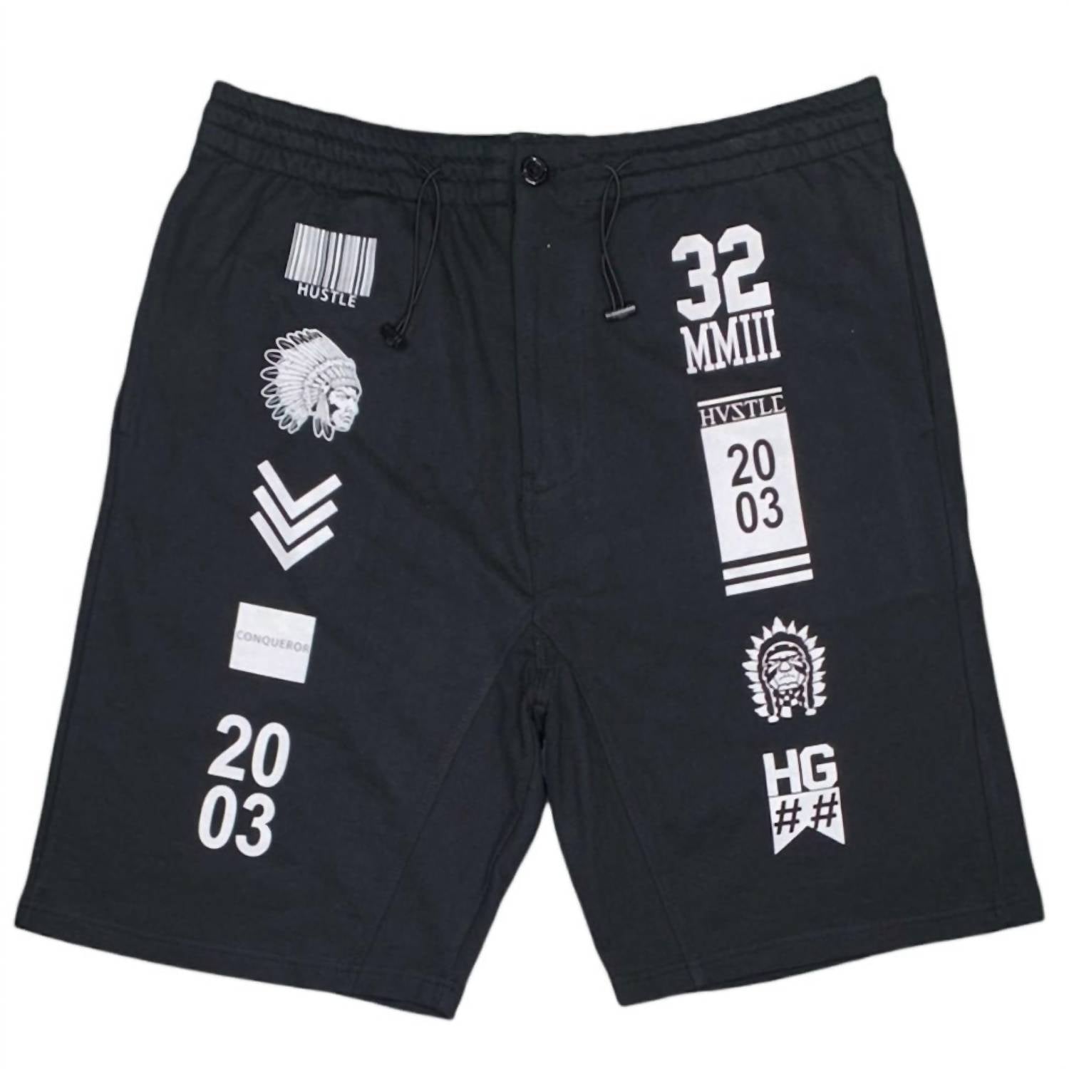 Herren Graphic kurz in Schwarz