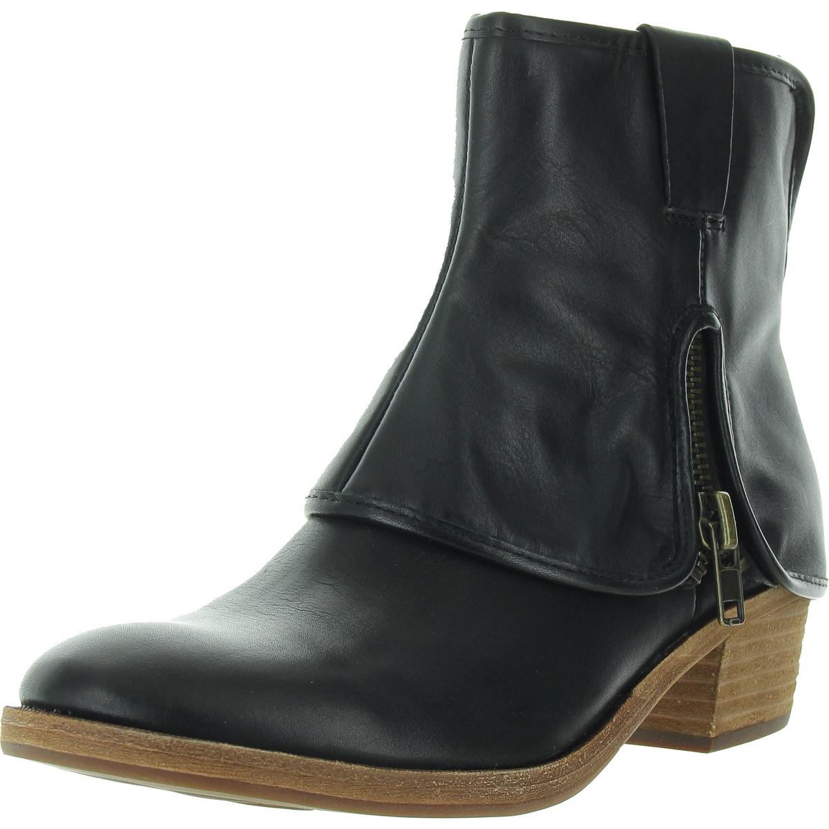 Reißverschluss Leder Stiefeletten