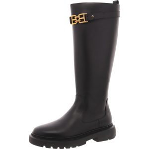GAILA Kniehohe Lederstiefel mit Profilsohle