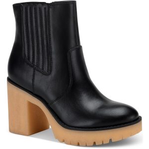 Lennii Kunstleder-Plateau-Stiefeletten