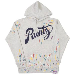 Paintsmudge Hoodie für Herren in Heather Grey 7733641609276