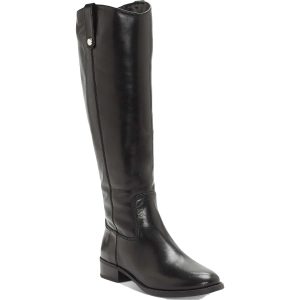 Kniehohe Stiefel aus Fawne-Leder