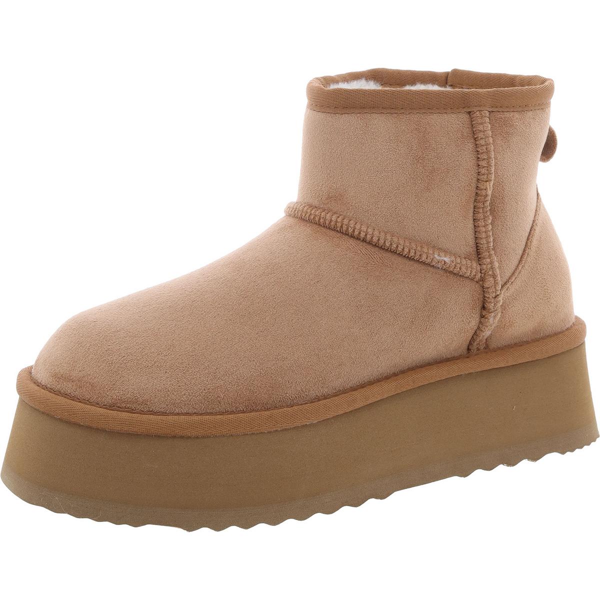 Crue Imitat Pelz gefüttert Imitat Wildleder Booties