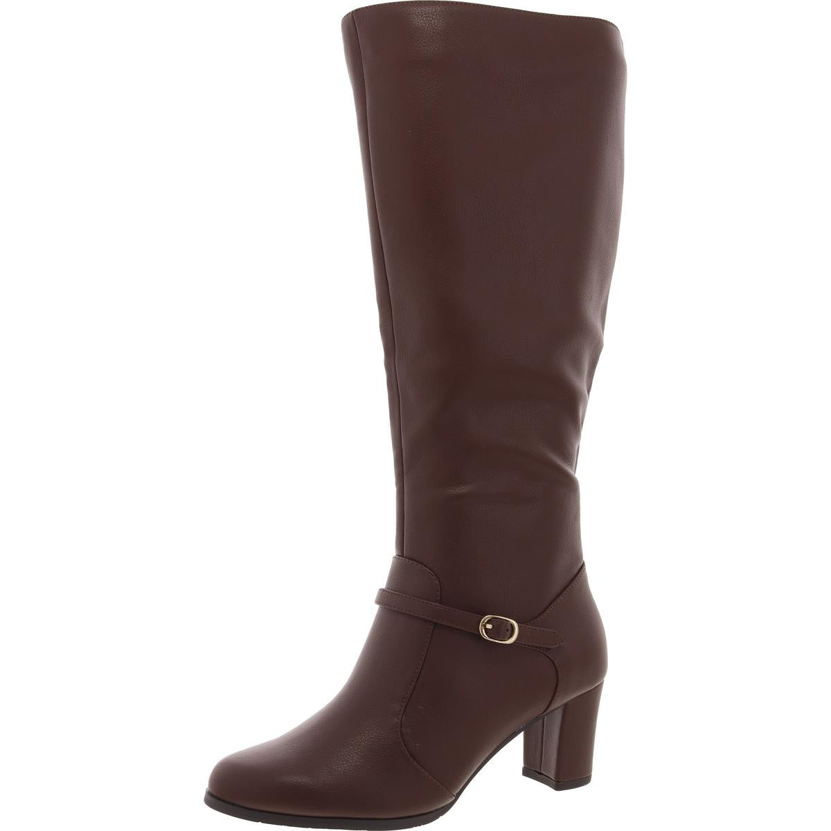 Missy Reißverschluss Kunstleder Kniehohe Stiefel