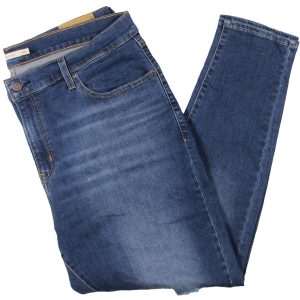 Plus 721 hoher Bund mager distressed hoher Bund magere Hose