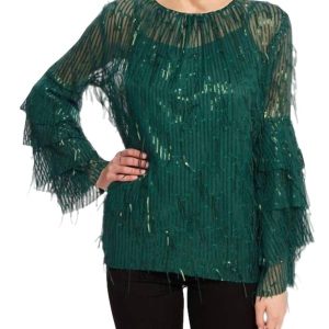 Pailletten Fransen oben in Glitter Kiefer