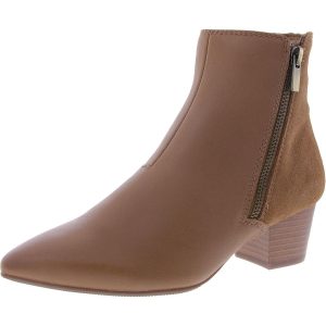 ELLANIE VIBE Block Stiefeletten aus Leder, mit Absatz
