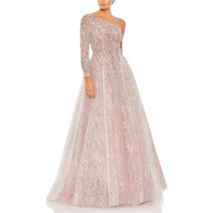 Embellished Tulle Evening Kleid