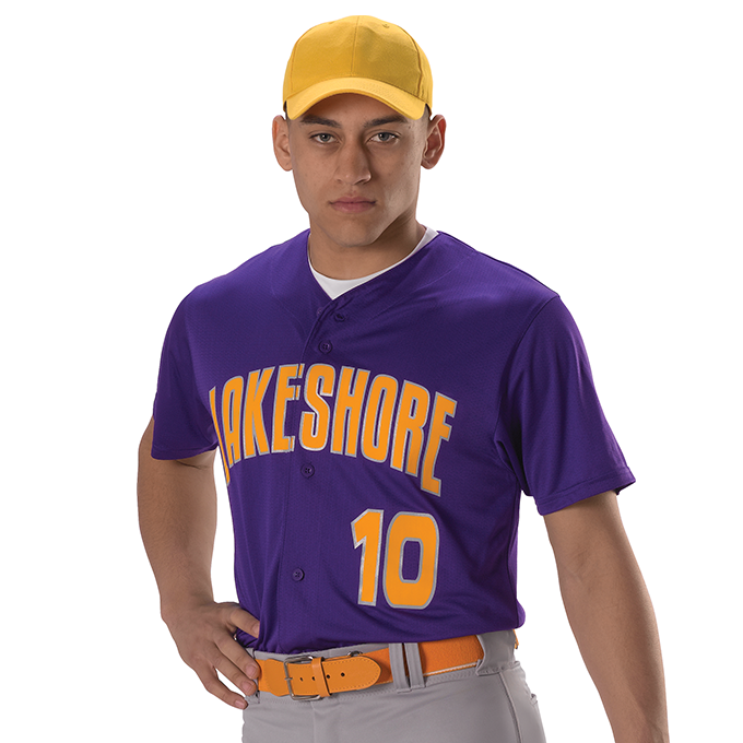 League Outfitters Benutzerdefinierte Elite Tackle Twill - Full Knopf Jersey