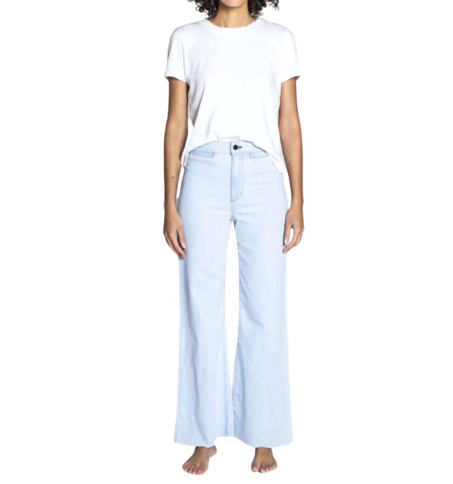 Beschnittene Brighton Jeans im Bleach