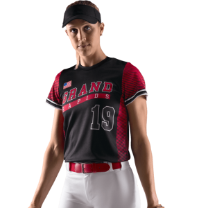 League Outfitters Custom Elite Sublimated Rundhalsausschnitt kurze Ärmel