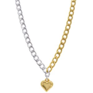 Wasserdicht Kristall Heart Tennis Kette Halskette Gold