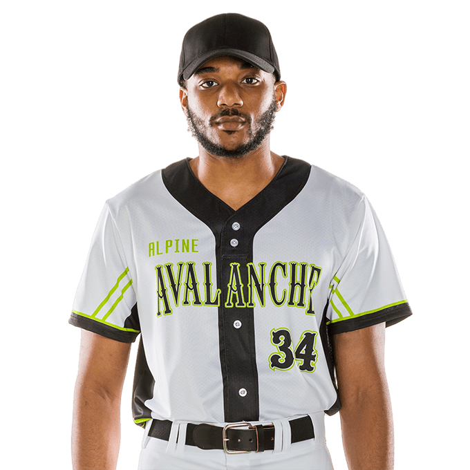 League Outfitters Benutzerdefinierte sublimierte Elite - Sublimierte Imitat Full Knopf Jersey